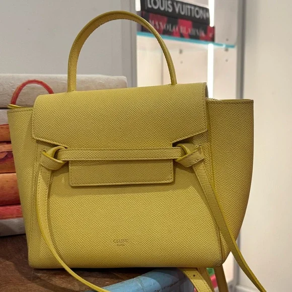 Celine Nano Belt Bag — Yellow (Calfskin Leather) - Picture 7 of 10